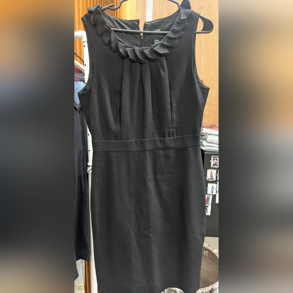 J Crew Suiting Elegant Black Sleeveless Dress